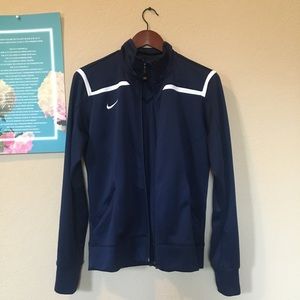[SOLD] Nike navy blue dri-fit track jacket